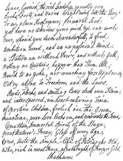 Báseň lorda Chathama Davidu Garrickovi, 18. století, 1840 od William Pitt