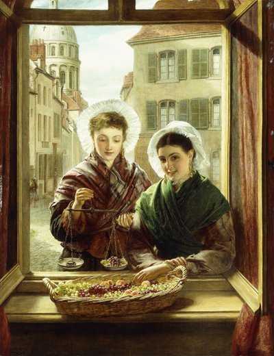 U mého okna, Boulogne, 1872 od William Powell Frith