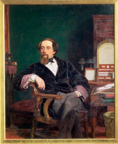 Charles Dickens , anglický romanopisec, 19. století od William Powell Frith
