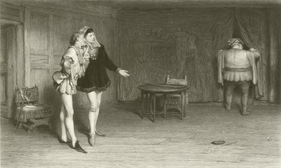 Princ Henry Poins a Falstaff od William Quiller Orchardson