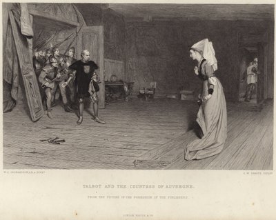 Talbot a hraběnka z Auvergne od William Quiller Orchardson