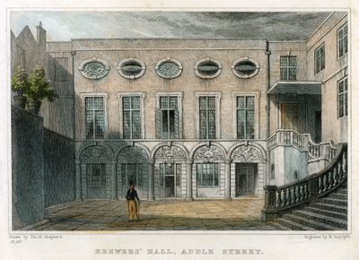 Brewers Hall, Addle Street, City of London, 1831. od William Radclyffe