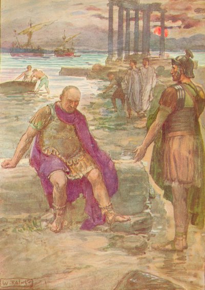 Gaius Marius sedící v exilu mezi ruinami Kartága, c1912 1912 od William Rainey