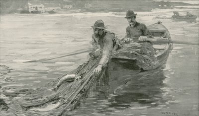 Losos síťovaný na řece Fraser, Britská Kolumbie od William Rainey