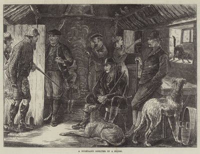 Highland Shelter in a Storm od William Ralston