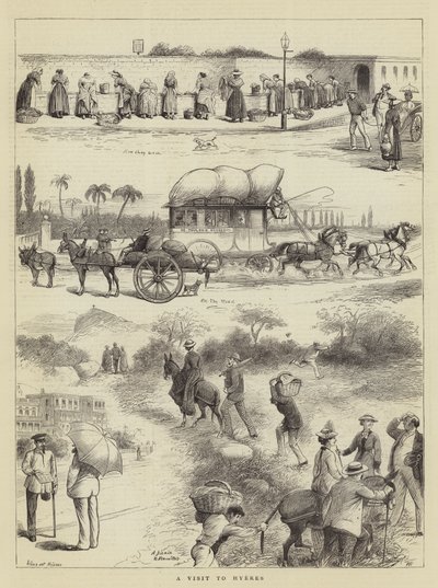 Návštěva v Hyeres od William Ralston