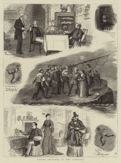 Létající skici v divadlech od William Ralston