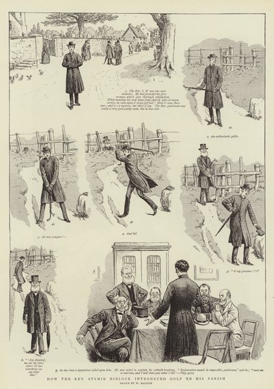 Jak reverend Stymie Niblock uvedl Golfa do své farnosti od William Ralston