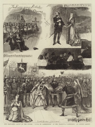 Náš pohodový umělec v operách, Lucia de Lammermoor u Jejího Veličenstva, Lohengrin v Covent Garden od William Ralston