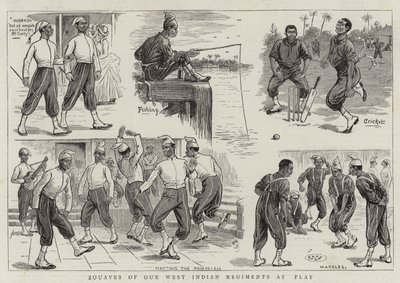 Zouaves našich západoindických pluků ve hře od William Ralston