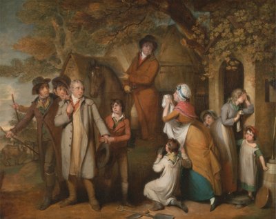 Přísný správce nebo nešťastný nájemník od William Redmore Bigg