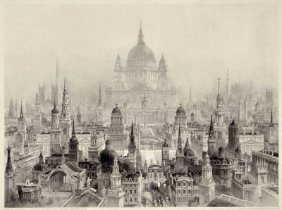 Hlavní budovy Sir Christopher Wren od William Richardson