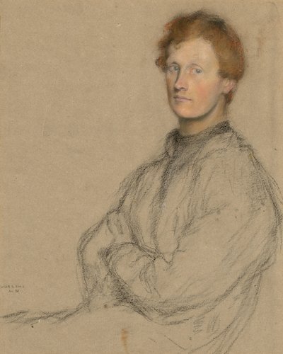 Portrét Charlese Haselwooda Shannona (1863-1937) od William Rothenstein