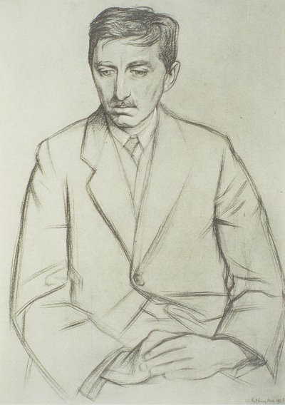 Portrét E. M. Forster (1879-1970) od William Rothenstein