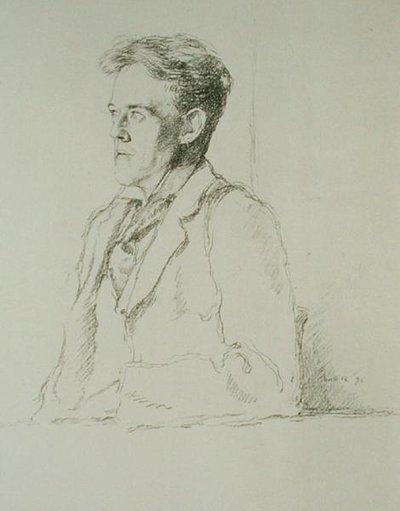 Portrét Hilaire Belloc (1870-1953) od William Rothenstein