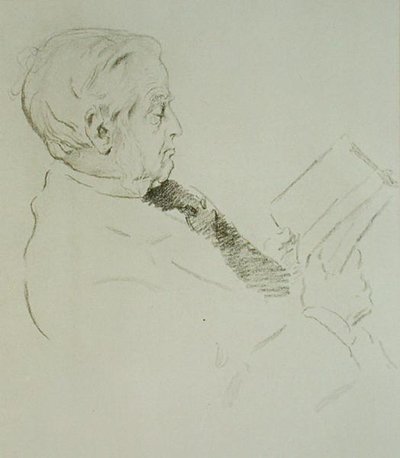 Portrét Maxe Mullera (1823-1900) (litho) od William Rothenstein
