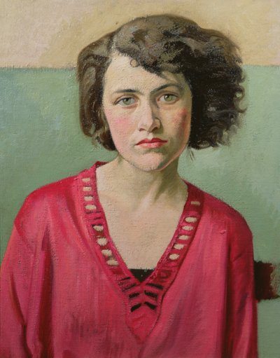Portrét dívky v růžovém od William Rothenstein