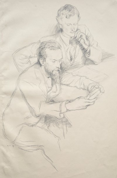Ricketts a Shannon, 1897. od William Rothenstein