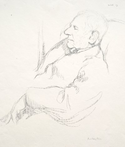 Sir Francis Seymour Haden Spící, 1897. od William Rothenstein