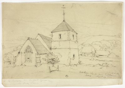 Eastham Church poblíž Eastbourne Sussex od William Roxby Beverley