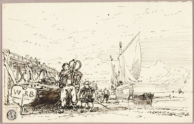 Přístavní scéna od William Roxby Beverley