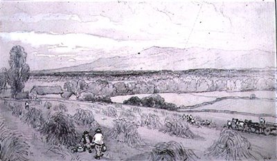 Scéna sklizně od William Roxby Beverly