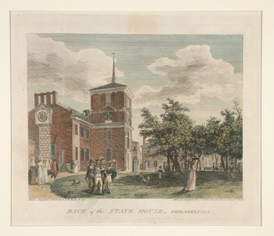 Za State House, Philadelphia od William Russell Birch