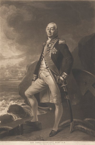 Sir James Saumarez, první baron de Saumarez od William Say