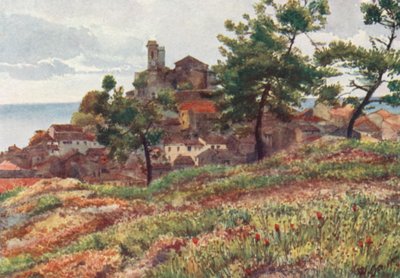 Staré město, Cannes (barevná litografie) od William Scott