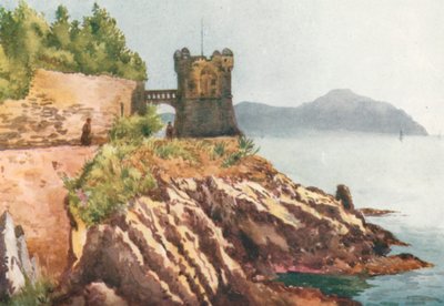 Promenáda, Nervi (barevná litografie) od William Scott