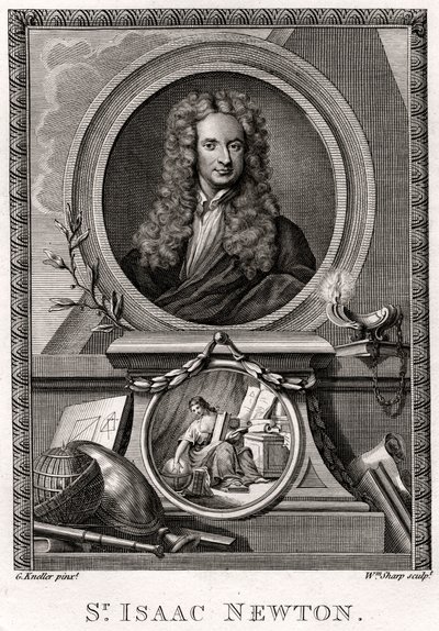 Sir Isaac Newton, 1774 od William Sharp
