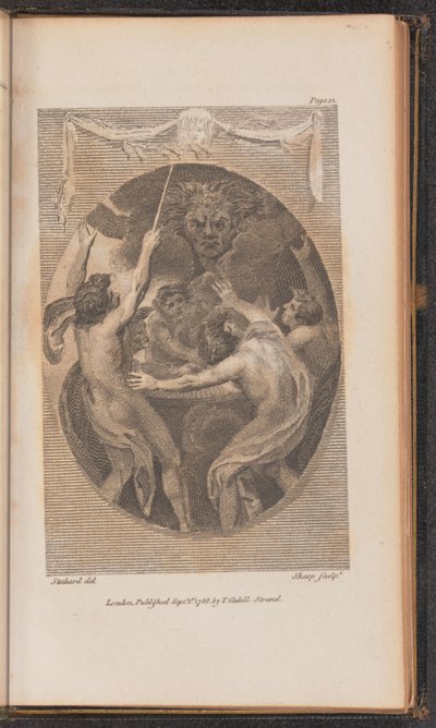 Ilustrace ke zpěvu I od William Sharp after Thomas Stothard