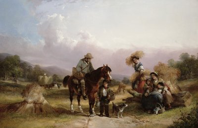 Kombajny pozdrav dva cestovatele od William Shayer