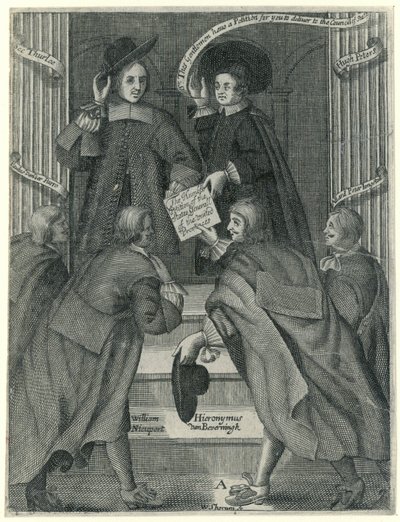 Předložení petice anglickému státnímu tajemníkovi, asi 1654 od William Sherwin