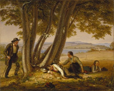 Přistiženi při dřímání (Chlapci přistižení při dřímání na poli) od William Sidney Mount