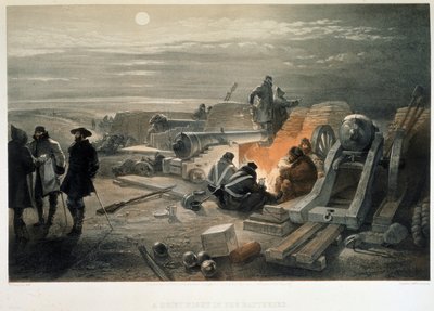 Tichá noc v bateriích, 1855 od William Crimea Simpson