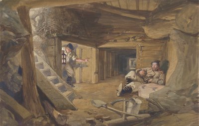 Důl v Bastion du Mat, Sebastopol, Krym od William Simpson