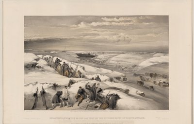Sevastopol z 26 dělové baterie, 1855 od William Crimea Simpson