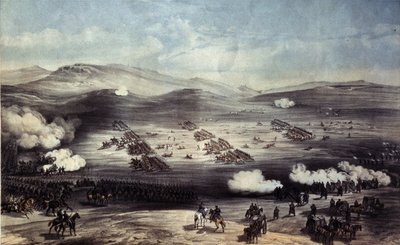 Bitva u Balaclavy 25. října 1854. Poplatek lehké brigády od William Crimea Simpson