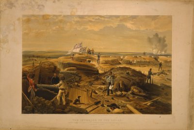 Interiér Redanu pořízen z jeho levého obličeje, 1855 od William Crimea Simpson