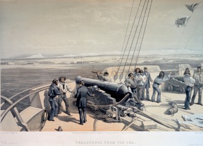 Pohled na Sevastopol od moře, 1855. od William Simpson