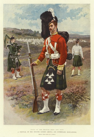 Desátník jednotky princezny Louisy, Argyll and Sutherland Highlanders od William Small