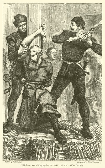 Jeho ruka byla přiložena ke kůlu a odražena. od William Small