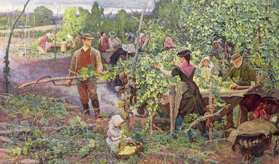 Sběrači chmele, kolem roku 1870 od William Small