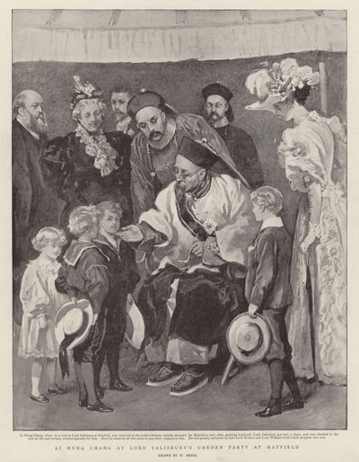 Li Hung Chang na zahradní slavnosti lorda Salisburyho od William Small