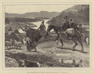 Západní vysočina, Connemara, jde do Market od William Small