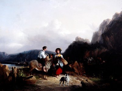 Pobřežní krajina (olej na plátně) od William Snr. Shayer