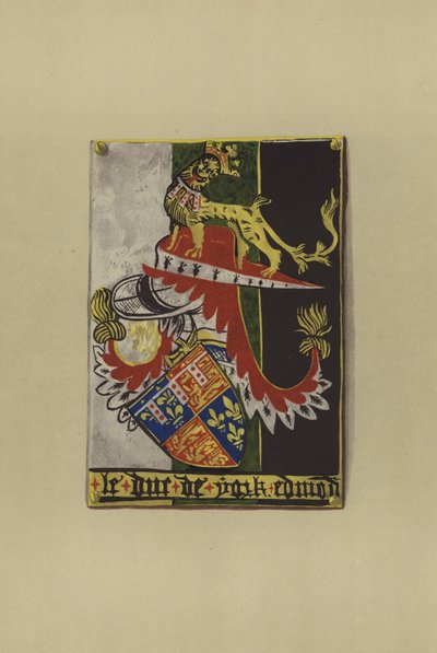 Sir Edmond Plantagenet z Langley, hrabě z Cambridge a vévoda z Yorku, 1361-1402 (chromolitho) od William St John Hope
