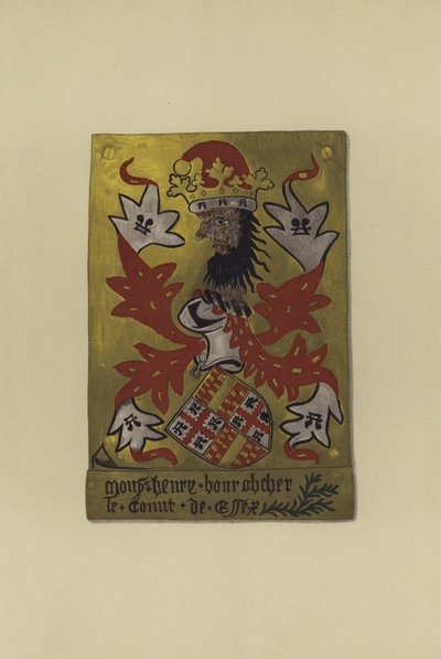 Sir Henry Bourchier, lord Bourchier, hrabě z Eu a hrabě z Essexu, 1452-1483 (chromolitho) od William St John Hope