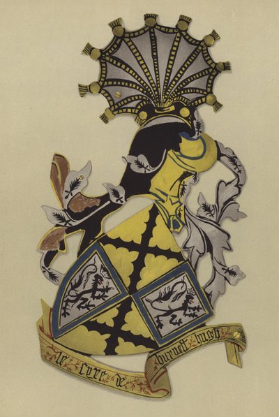 Sir Hugh Burnell, lord Burnell, 1406-1420 (chromolitho) od William St John Hope